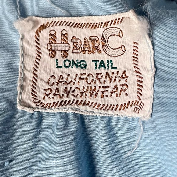 ▪️VTG▪️H BAR C▪️1960's Retro Western Rockabilly Pinkuck Ranchwear Shirt - Picture 8 of 8